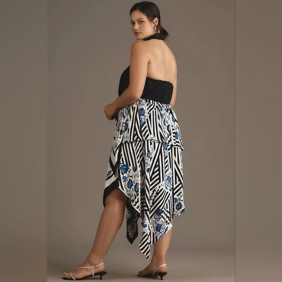 NWT Maeve Silky Asymmetrical Midi Skirt, Size XL - Picture 3 of 9